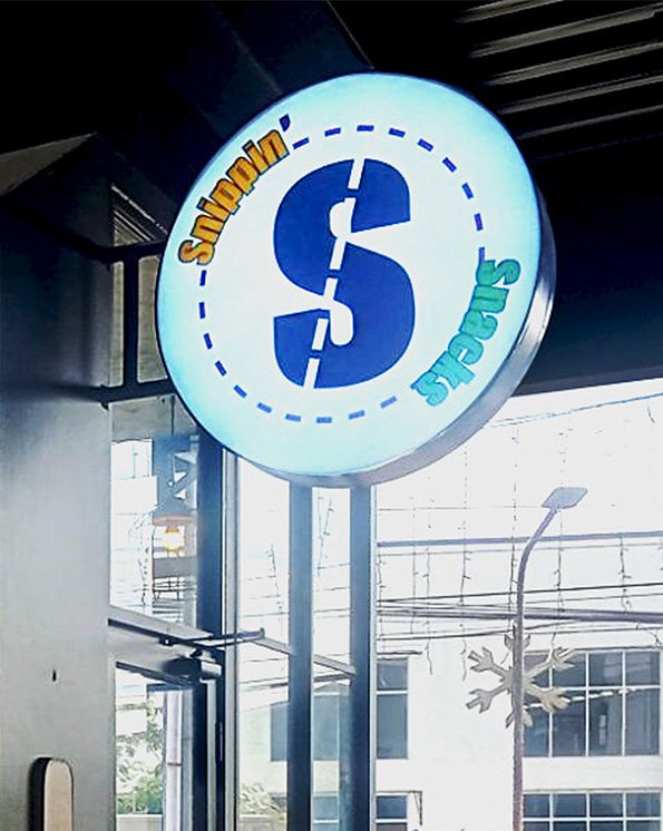 a signage project done by WACI